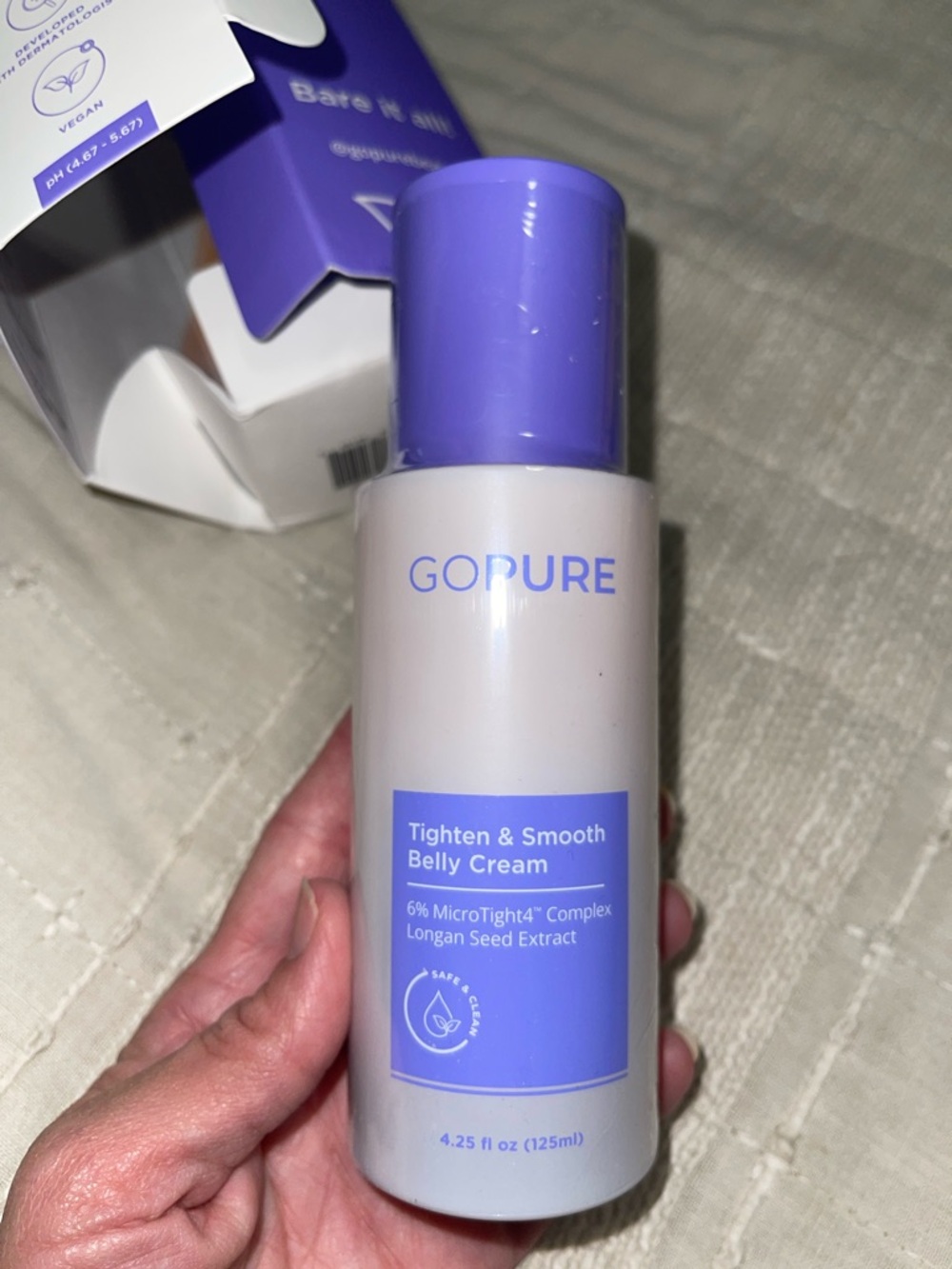 GoPure Tighten & Smooth Belly Cream — Purple